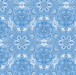 Luminous Lace LACE MEDALLION WHITE/ROYAL