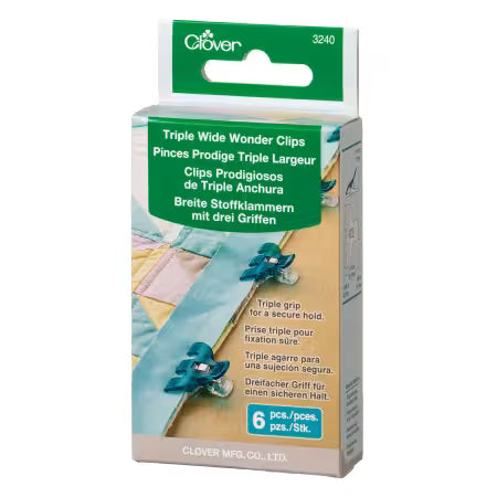 Triple Wide Wonder Clips 6pc # 3240CV