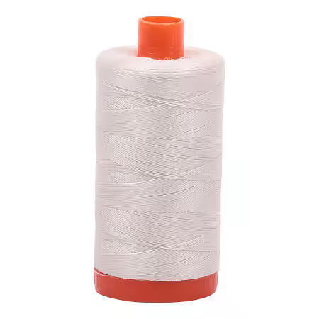 Mako Cotton Thread Solid 50wt 1422yds Silver White # A1050-2309