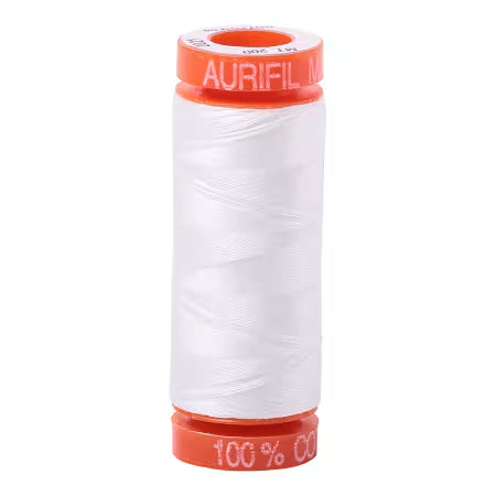 Aurifil Cotton Thread 50wt 220yds Natural White 2021