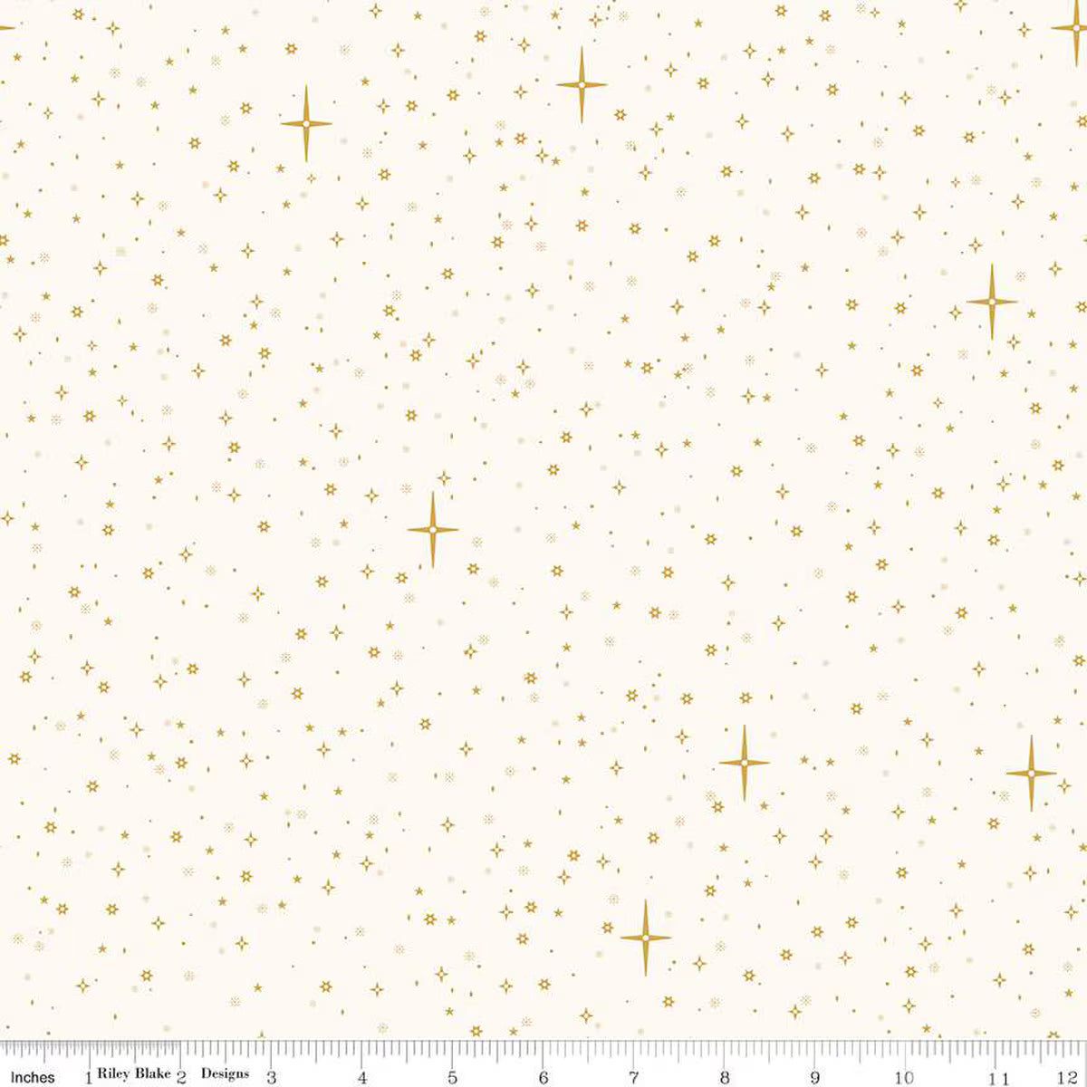 Christmas Wishes Starry Sky Cream by Riley Blake Designs