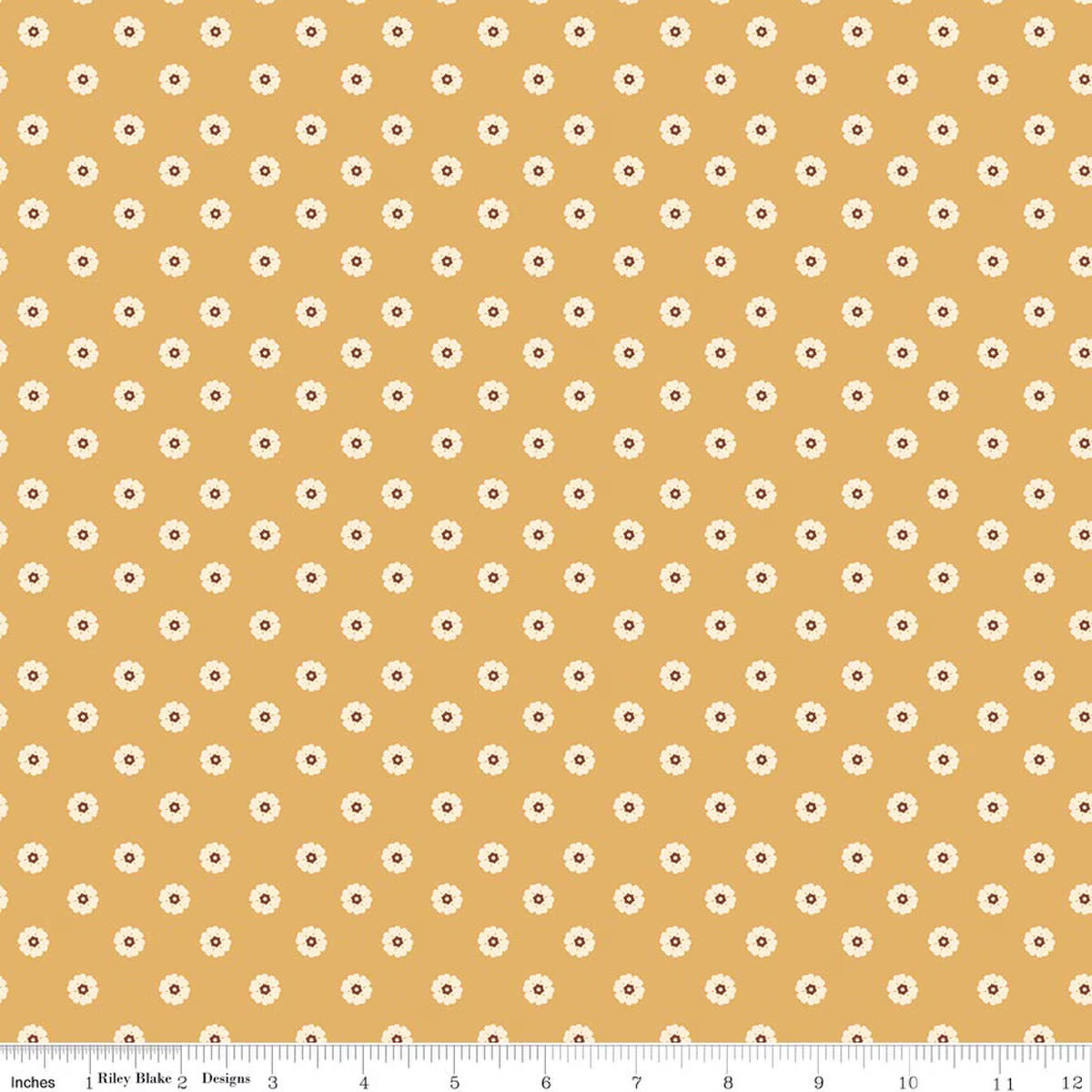 Cowgirl Flower Dots Yellow SKU: C17486-YELLOW
