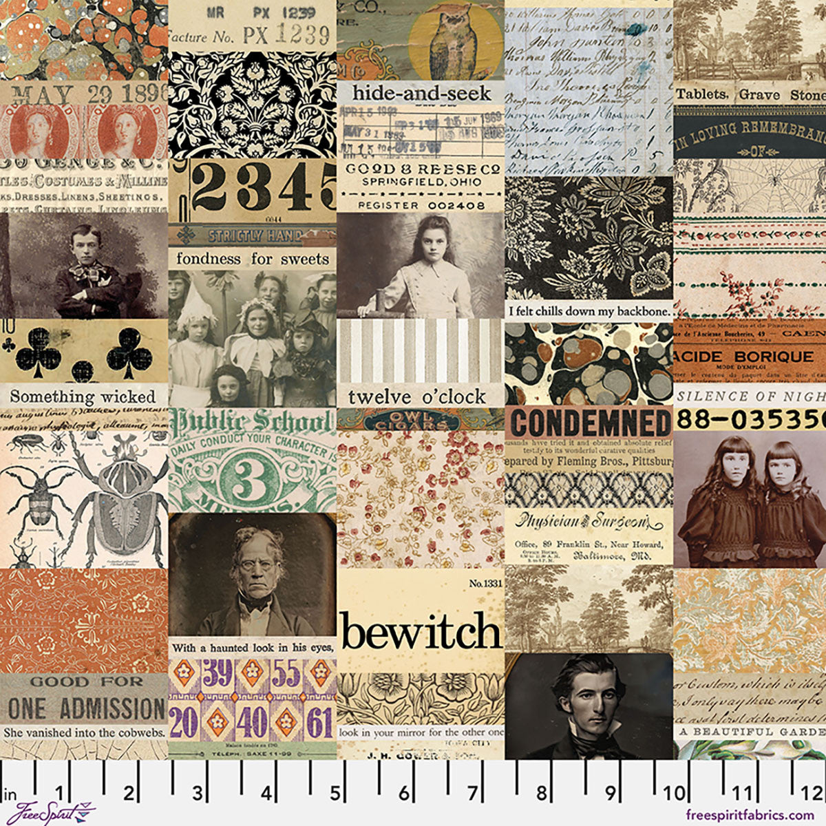 Halloween Collage CC - Halloween || Palette Seasonal Canvas Cloth