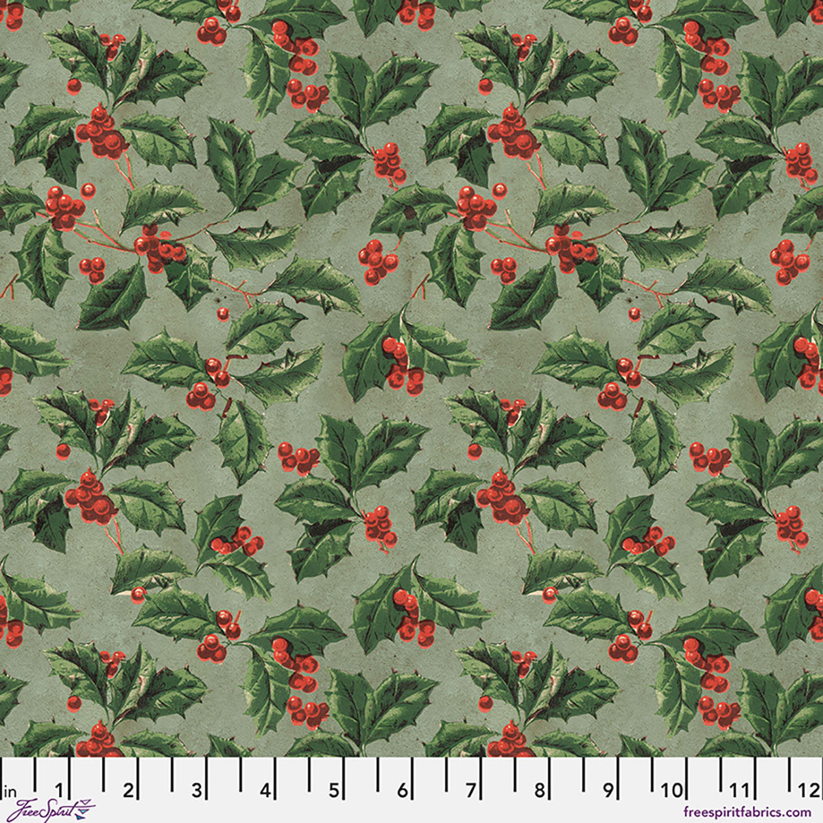 Christmas Holly Canvas - Christmas || Palette Seasonal Canvas Cloth