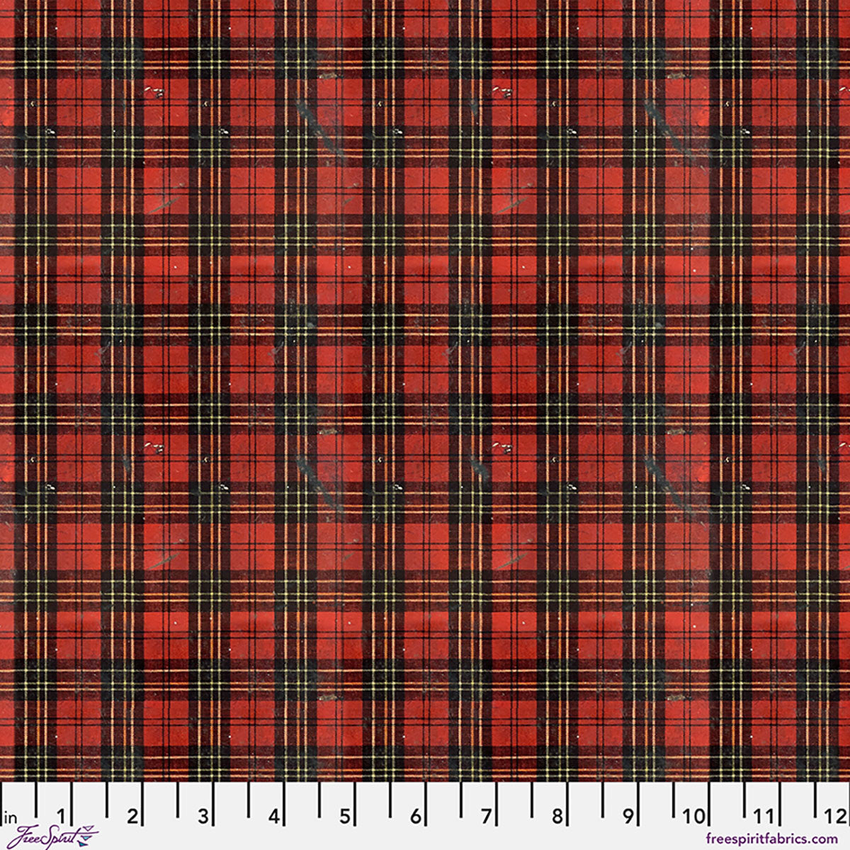 Christmas Worn Plaid CC - Christmas || Palette Seasonal Canvas Cloth