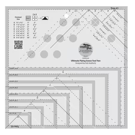 Creative Grids Ultimate Flying Geese Tool Two # CGRDH42