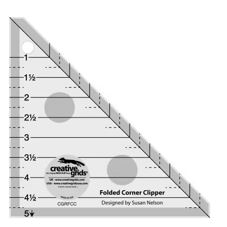 Creative Grids Quilt Ruler Folded Corner Clipper Tool # CGRFCC