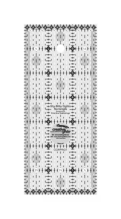 Creative Grids Itty-Bitty Eights Rectangle Ruler 3in x 7in Quilt Ruler
