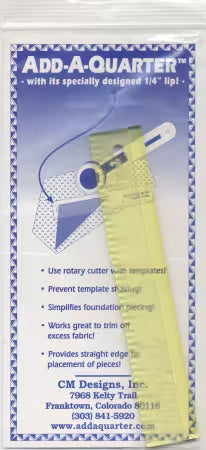 Add A-Quarter Ruler 1in x 6in # CM6