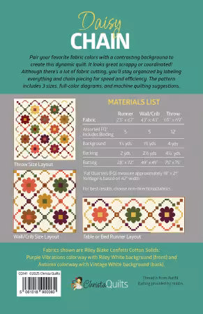 Daisy Chain Quilt Pattern # CQI141