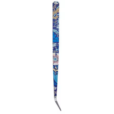 Fine Point Tweezers Blue Floral