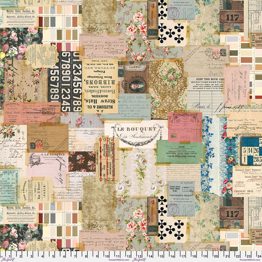 Backing Fabric 108"- Ephemera - Palette || Tim Holtz Palette