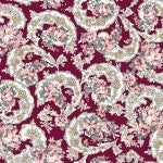 Exquisite Paisley Burgundy
