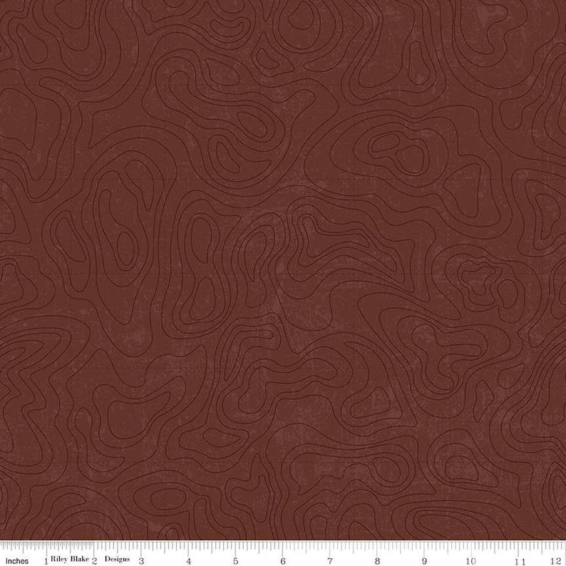 National Parks Topographic Brown