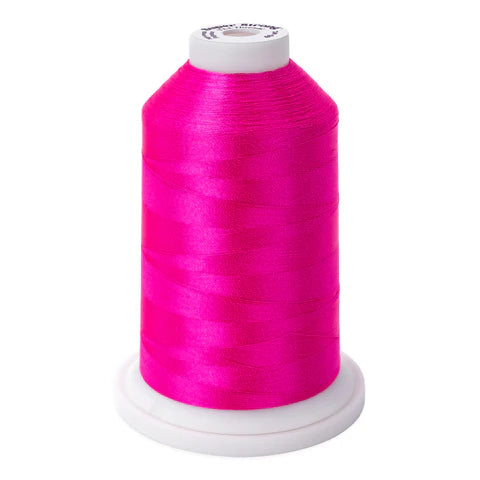 Yli Super Strong 40 wt. Poly Machine Quilting Thread Hot Pink 8008