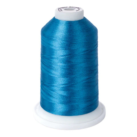 Yli Super Strong 40 wt. Poly Machine Quilting Thread Sea Blue 8064
