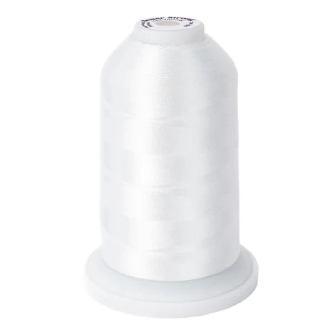 Yli Super Strong 40 wt. Poly Machine Quilting Thread Bright White 8118