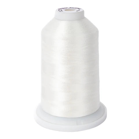 Yli Super Strong 40 wt. Poly Machine Quilting Thread White 8119