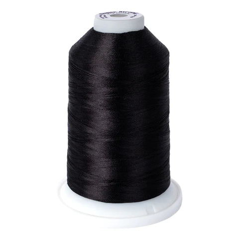 Yli Super Strong 40 wt. Poly Machine Quilting Thread Black 8131