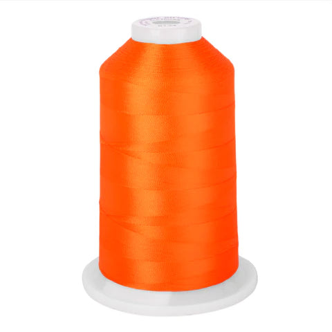 Yli Super Strong 40 wt. Poly Machine Quilting Thread Fluorescent Orange 8134