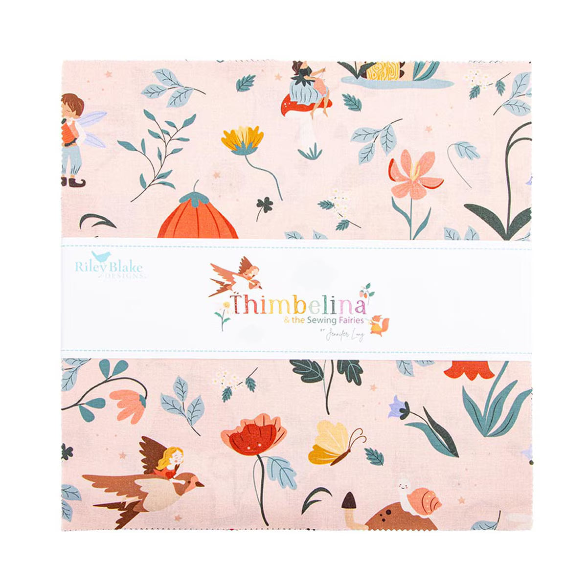 Thimbelina & the Sewing Fairies 10in Squares, 42pcs/bundle