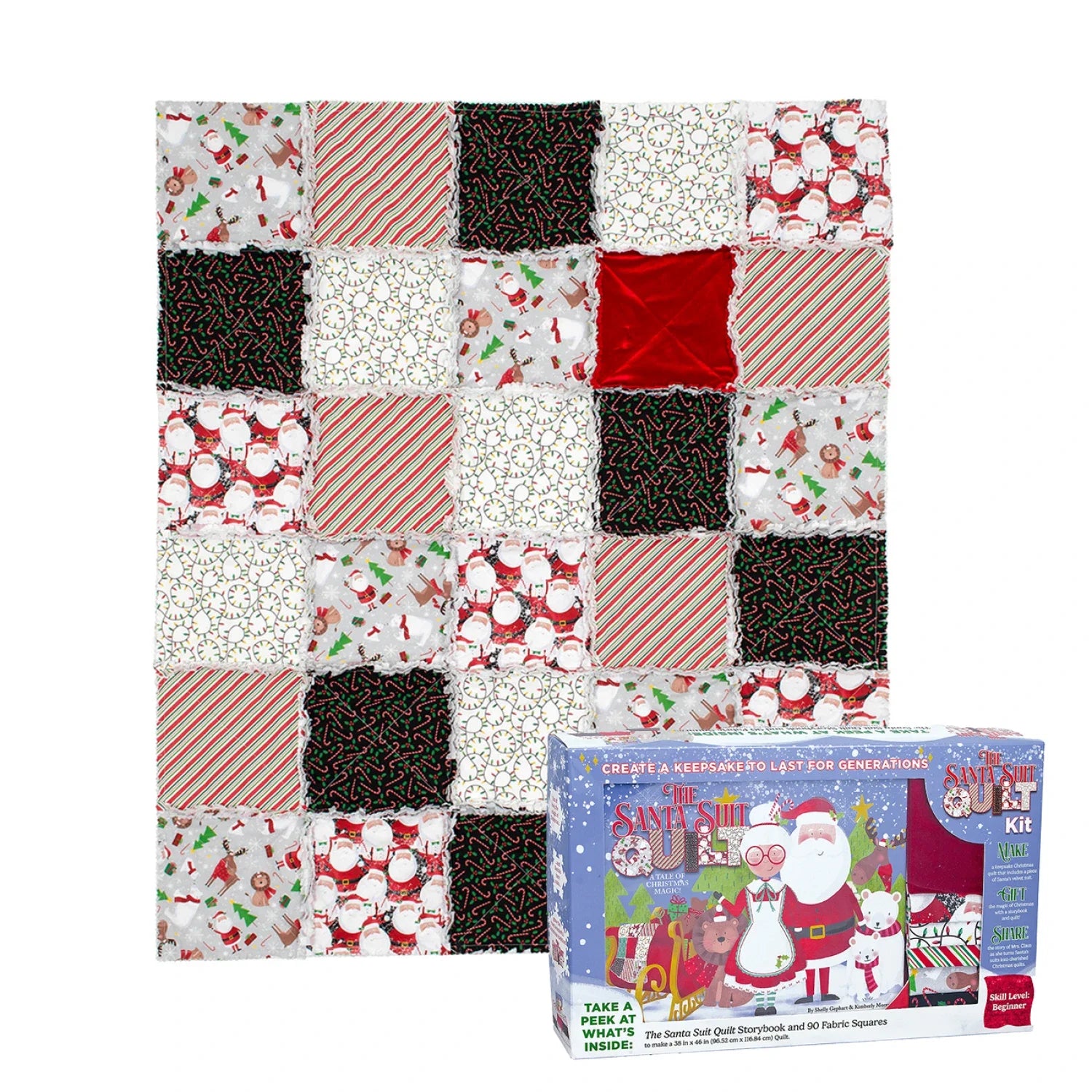 SANTA SUIT QUILT KIT BOX