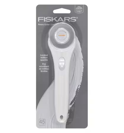 45mm Fashion Stick Rotary Cutter White Sparkle # 197954