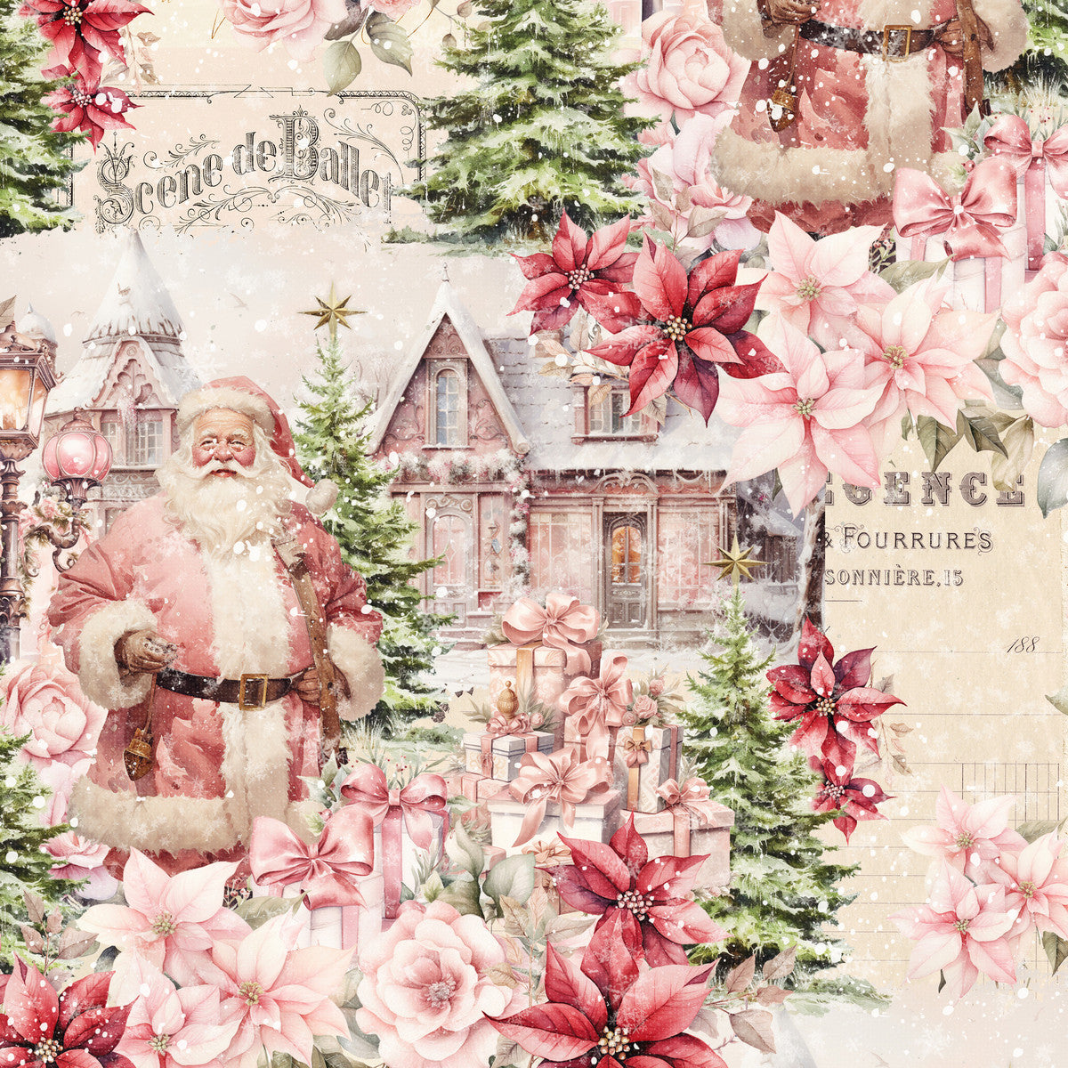 2014-41 Ivory || Christmas Magic Frank Garcia Christmas Scenic