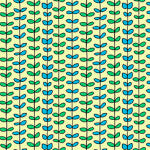 House On The Hill LEAF STRIPE PALE GREEN