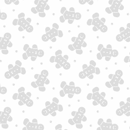 White On White Gingerbread Men Toss