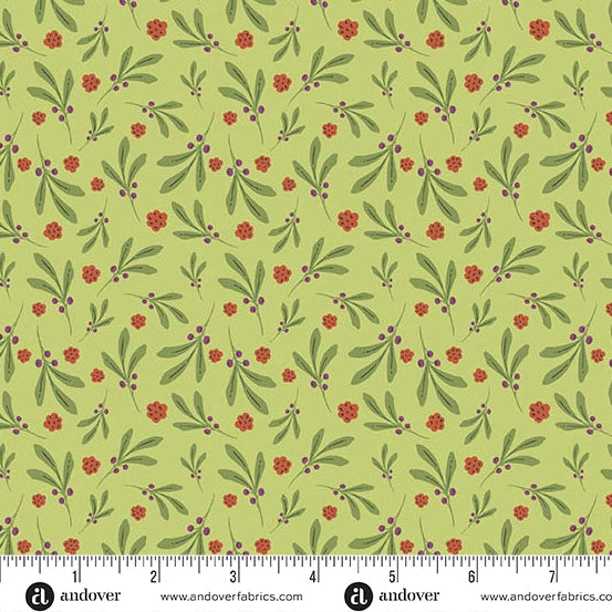 Nordic Summer by Gudrun Erla of GE Designs Berry Spray Algae SKU: A-10321-V