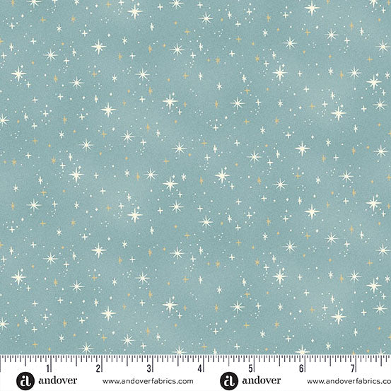 Charmed by Makower UK Shimmer Teal SKU: MU-200-T