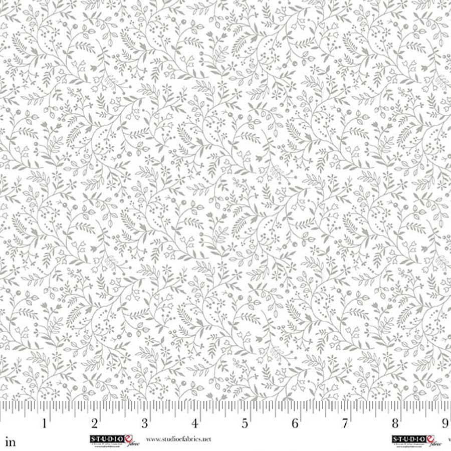 8919-01W White on White || Best of Cream & Sugar StudioE Mini Vines & Berries