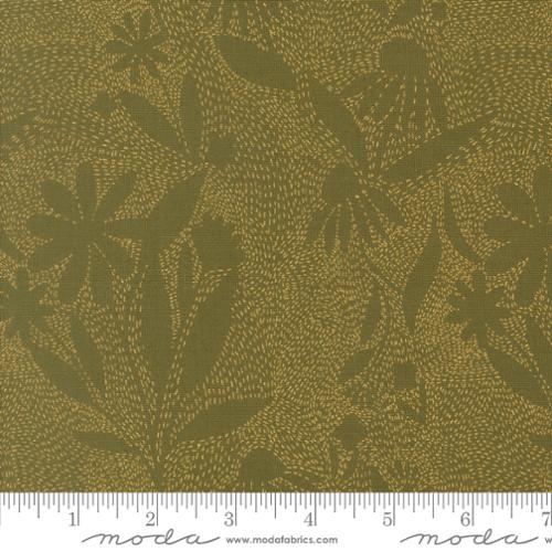 Ladybug Whimsy Metal Grass 48445 17M Moda #1