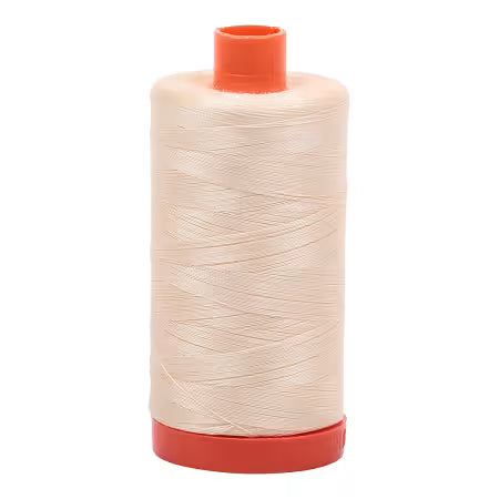 Aurifil Cotton Thread Solid 50wt 1422yds Butter 2123