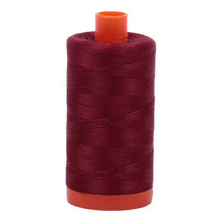 Aurifil Cotton Thread Solid 50wt 1422yds Dark Carmine Red 2460