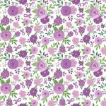 Strength In Lavender Floral White