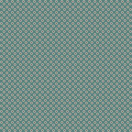 Wild Rose Tiny Flowers Teal