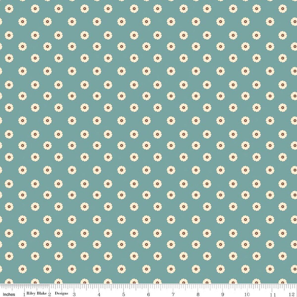 Cowgirl Flower Dots Blue SKU: C17486-BLUE