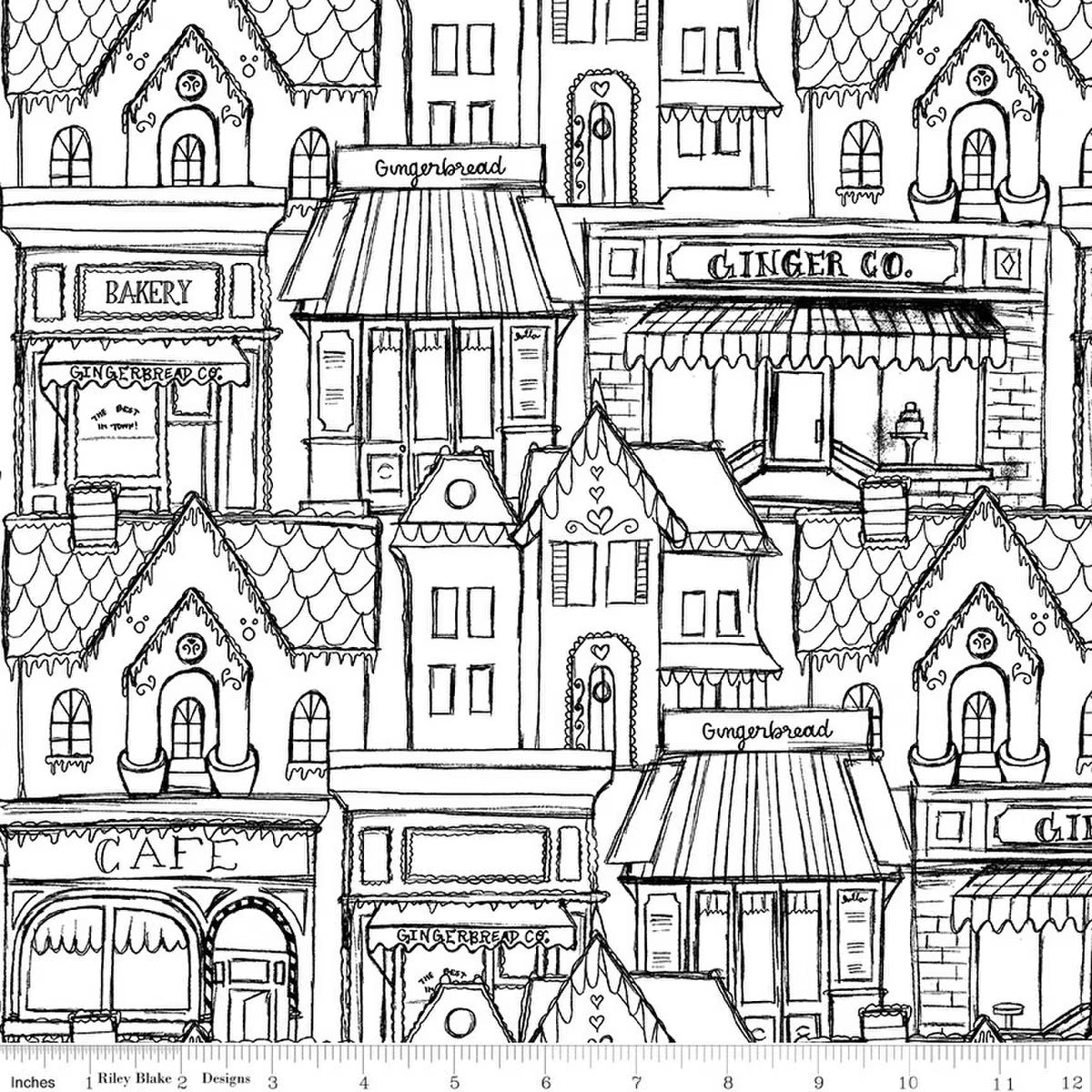 Gingerbread Village White SKU: C17843-WHITE