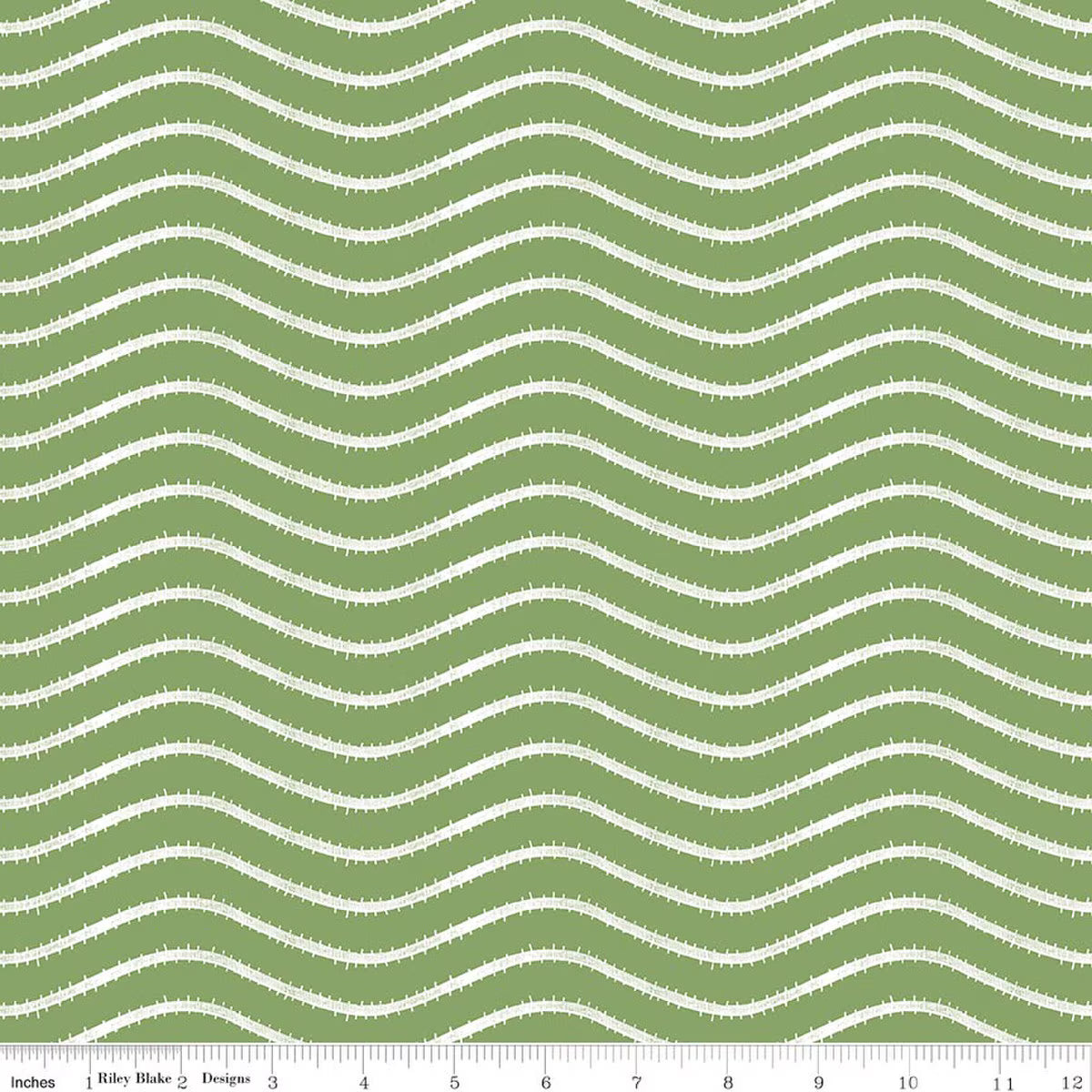 Gingerbread Icing Stripe Green SKU: C17854-GREEN