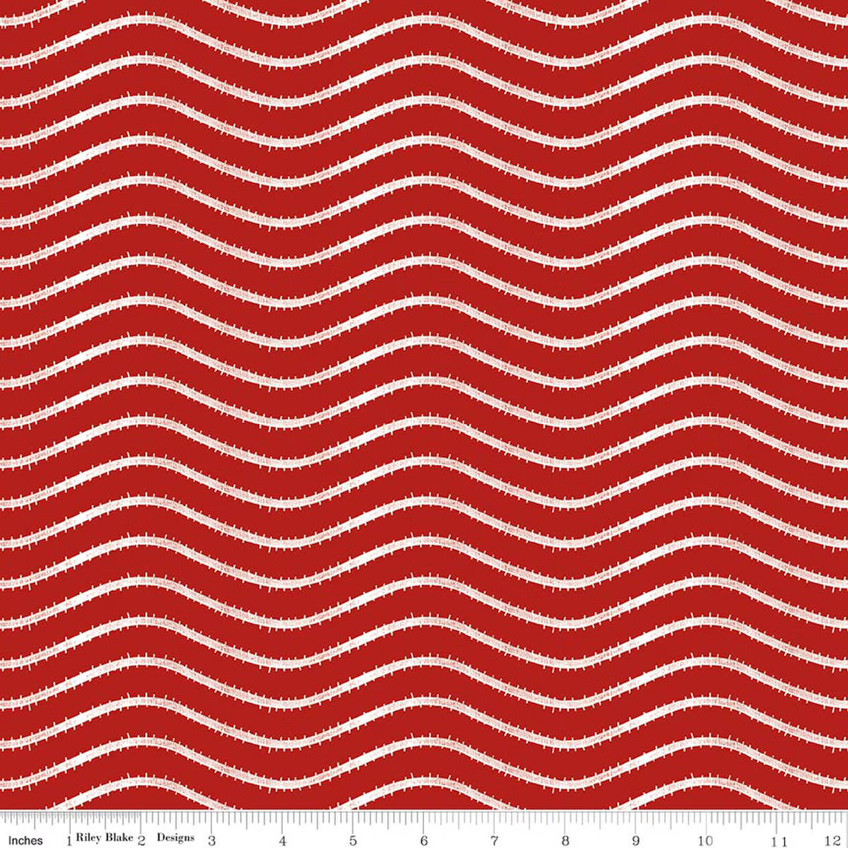 Gingerbread Icing Stripe Red SKU: C17854-RED
