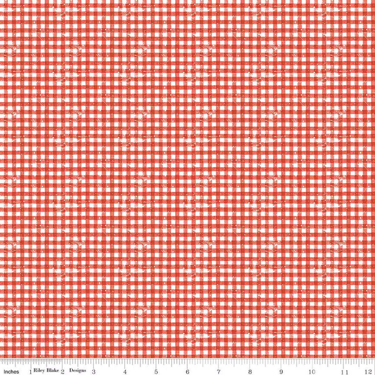 Gingerbread Sugary Gingham Red SKU: C17856-RED