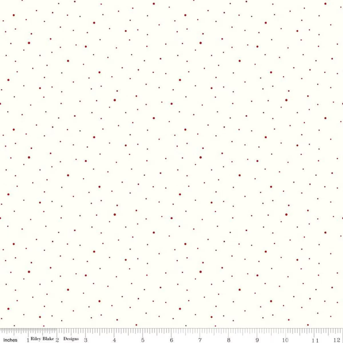 Dapple Dot on Off White Barn Red SKU: C645-BARNRED