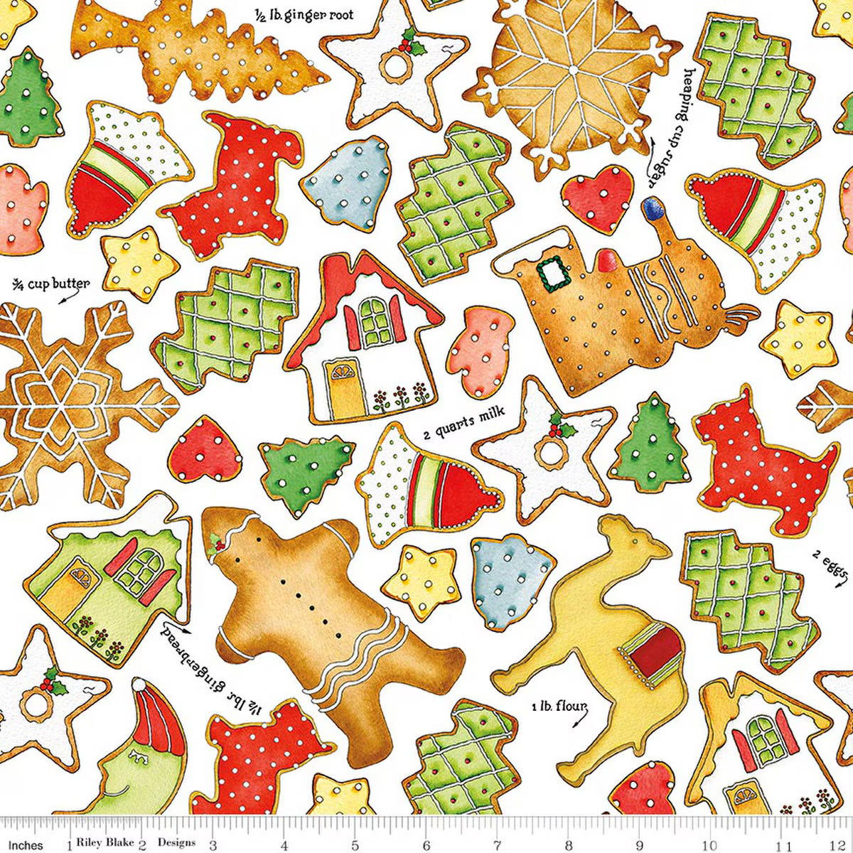 Gingerbread Cookie Toss White SKU: CD17845-WHITE