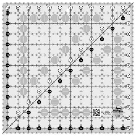 Creative Grids Quilt Ruler 12-1/2in x 12-1/2in Square # CGR12