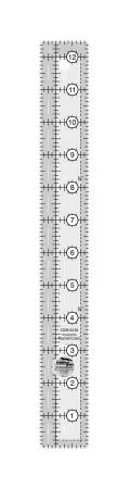 Creative Grids Quilt Ruler 1-1/2in x 12-1/2in Rectangle # CGR15125