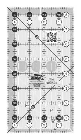 Creative Grids Quilt Ruler 4-1/2in x 8-1/2in Rectangle # CGR48
