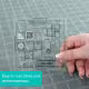 Creative Grids Quilt Ruler 4in Curvy Log Cabin Trim Tool # CGRJAW6MINI