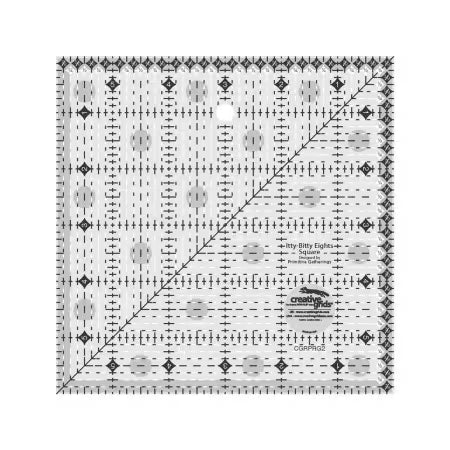 Creative Grids Quilt Ruler Itty-Bitty Eights 6in x 6in Square # CGRPRG2